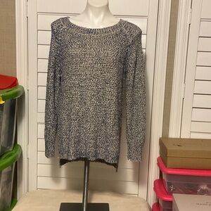 Peck & Peck Textured Blue Sweater